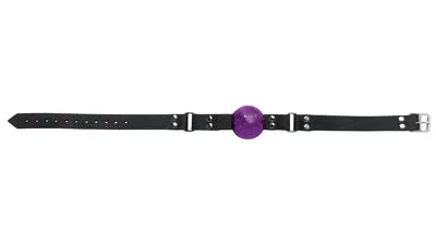 1 1/2 In Purple Ball Gag With Buckle