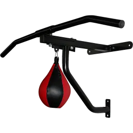 2-in-1 Chin Up Bar, Punching Bag Station, SpeedBall Set