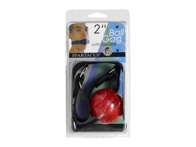 2in Red Ball Gag WBuckle