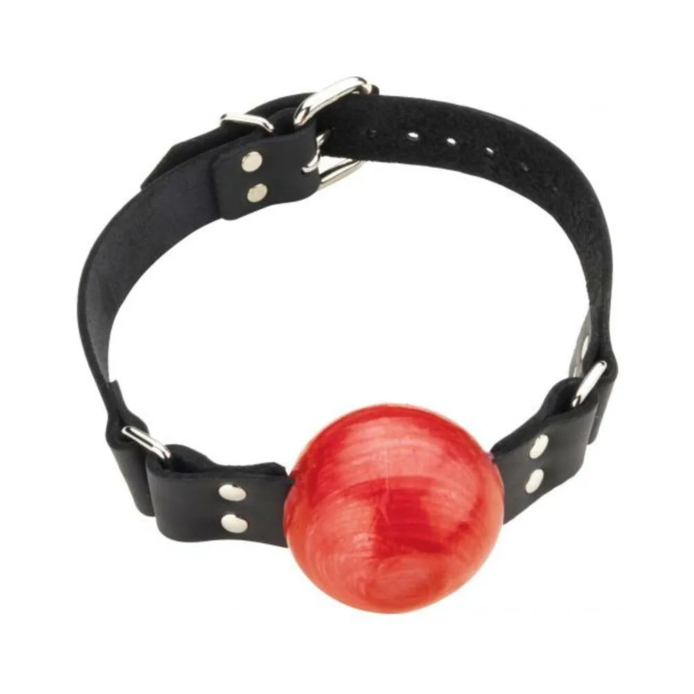 2IN RED BALL GAG W/BUCKLE