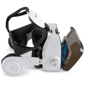 3-D Virtual Reality Glasses with Built-In Headphones