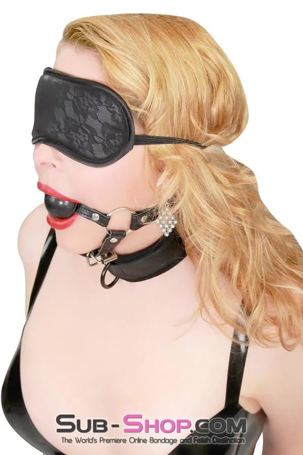 9922RS      Beginner’s Black Ball Chin Strap Bondage Ball Gag