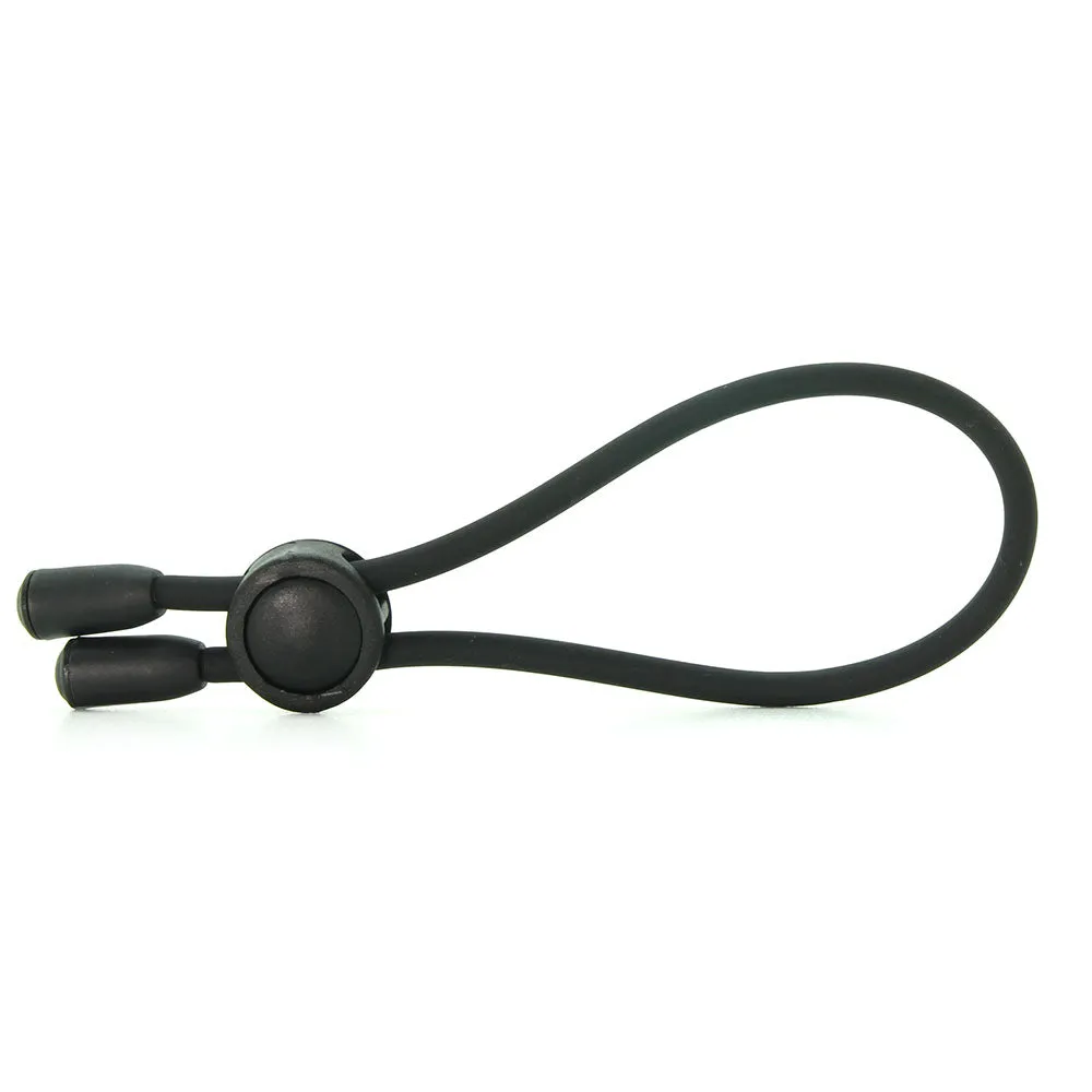 Adjustable Silicone Cock Tie in Black