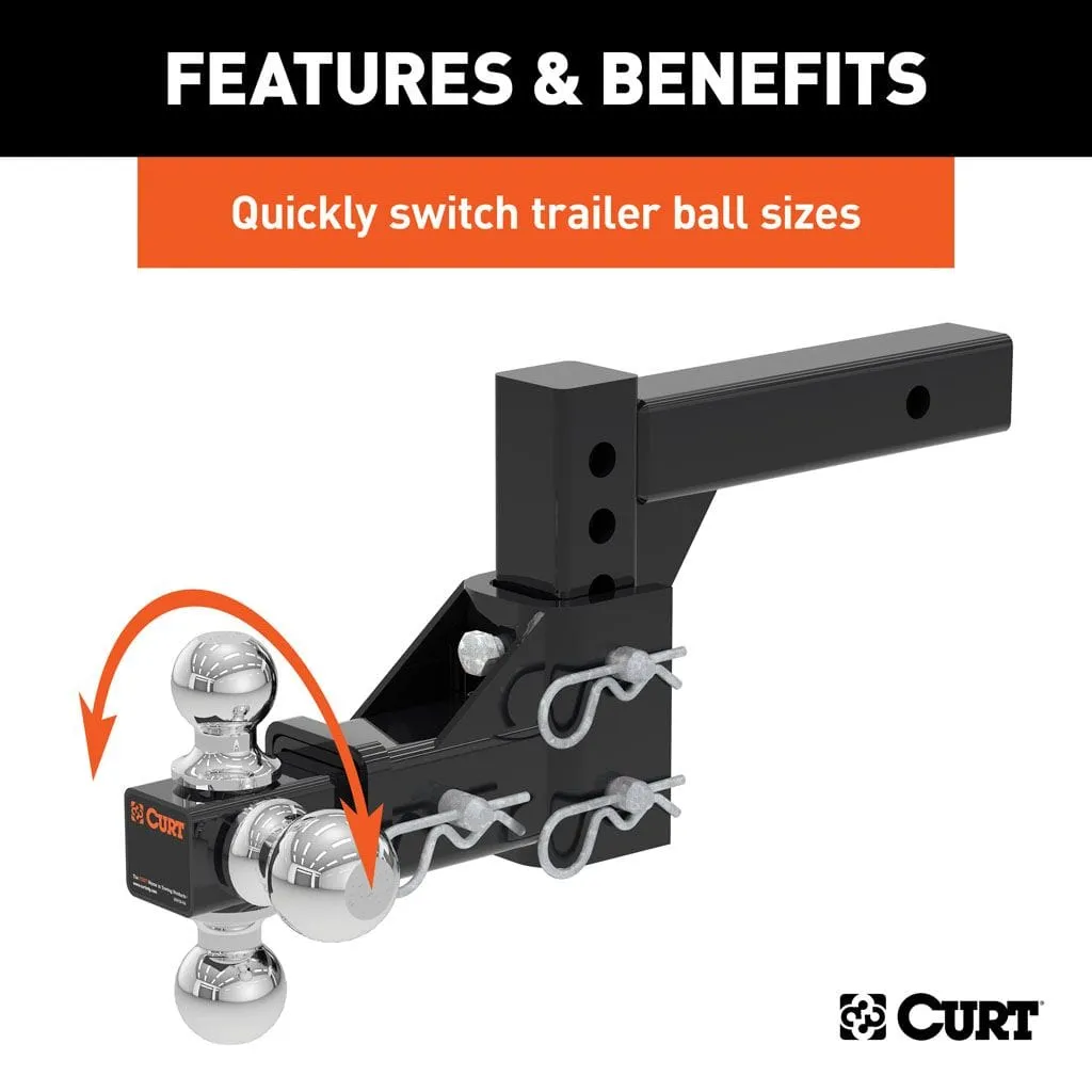 Adjustable Tri-Ball Mount (2" Shank, 1-7/8", 2" & 2-5/16" Balls)