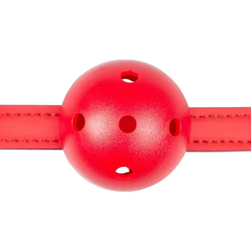 Ball Gag With PVC Ball Red