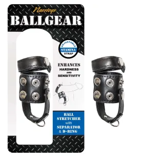 Ballgear Ball Stretcher with Separator and D-Ring Black