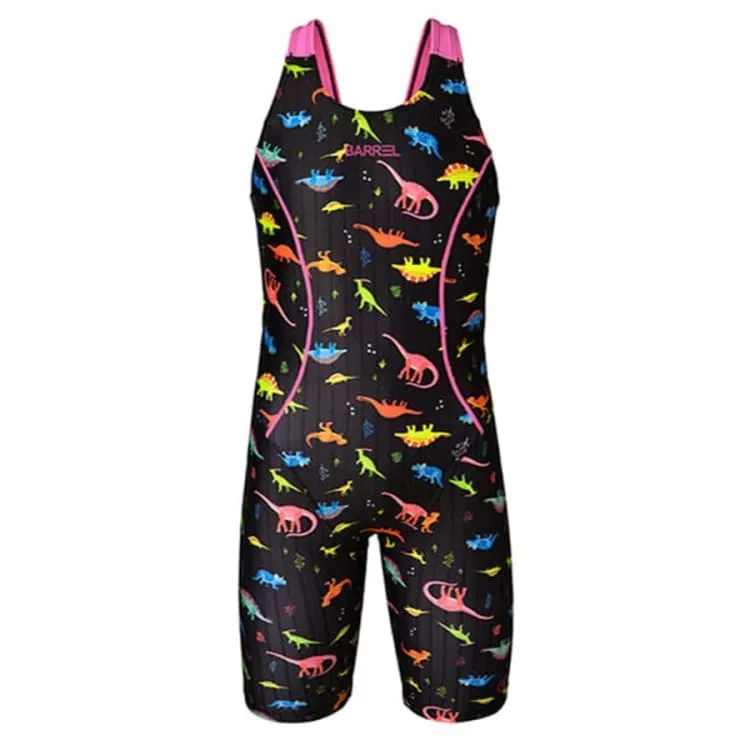 Barrel Kids Training Tech Swimsuit-NEON DINO