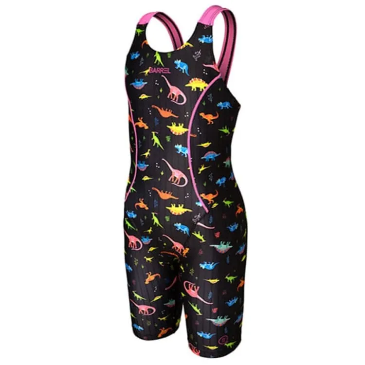 Barrel Kids Training Tech Swimsuit-NEON DINO