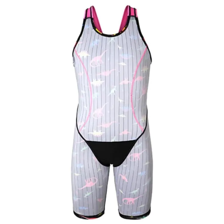 Barrel Kids Training Tech Swimsuit-NEON DINO