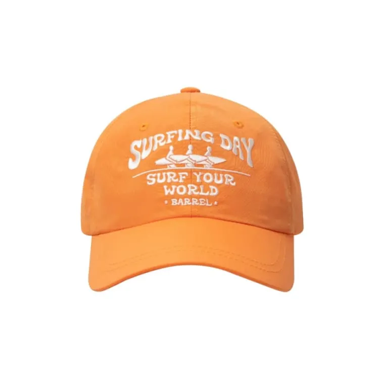 Barrel Surfer Nylon Ball Cap-ORANGE