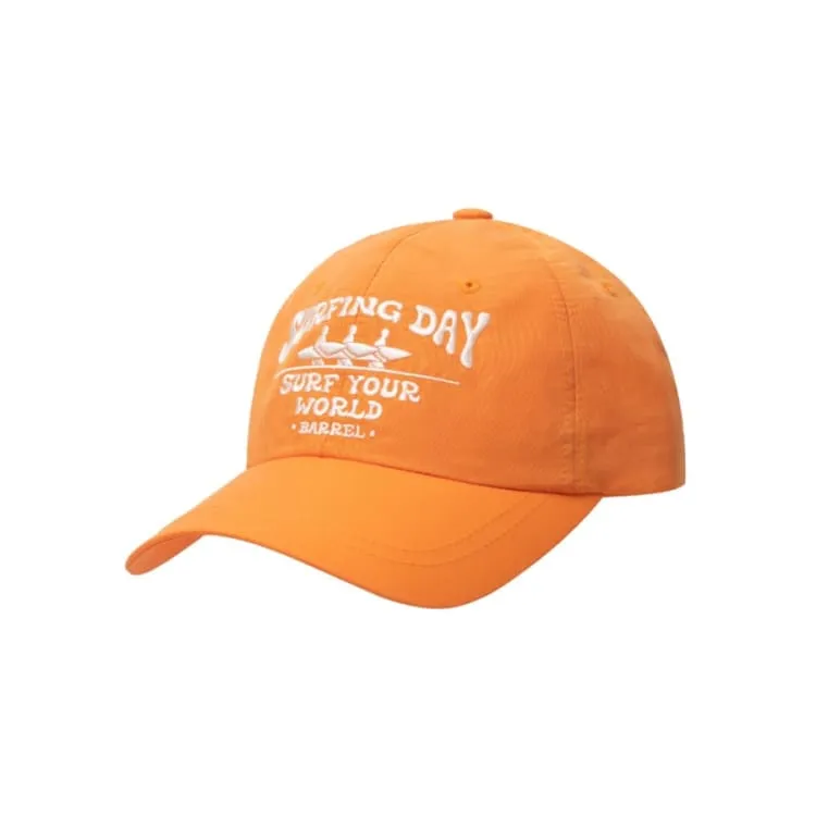 Barrel Surfer Nylon Ball Cap-ORANGE