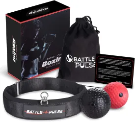 Enhanced BattlePulse Reflex Training Ball – Premium Multilayer Soft Headband with 360-Degree Buckle – Dual Difficulty Levels for Boxing & Hand-Eye Coordination Improvement.