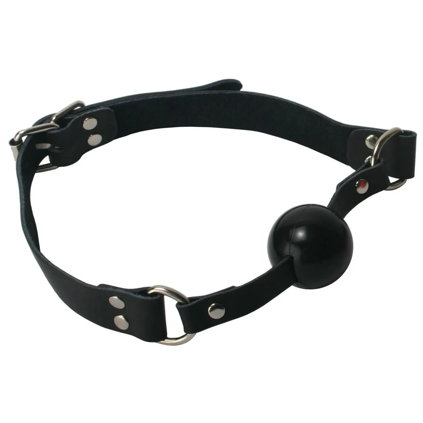 Certainly! Heres an optimized title for your e-commerce product:

Premium Black Silicone Ball Gag with Adjustable Strap for Comfortable BDSM Play