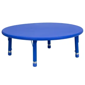 Blue Preschool Activity Table YU-YCX-005-2-ROUND-TBL-BLUE-GG