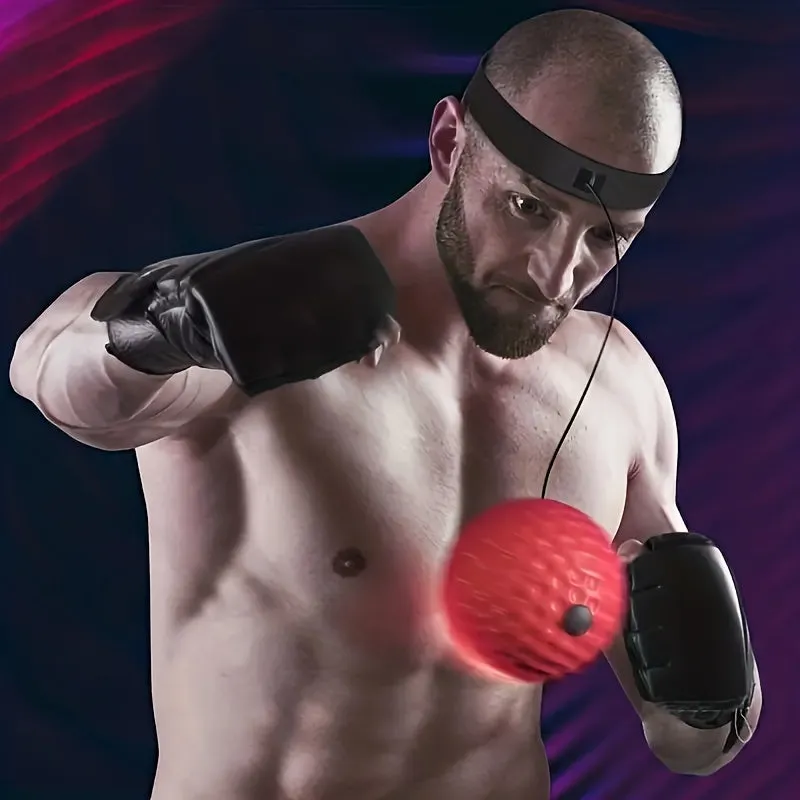 Boost Boxing Skills with Headmounted Reaction Ball for Home Training