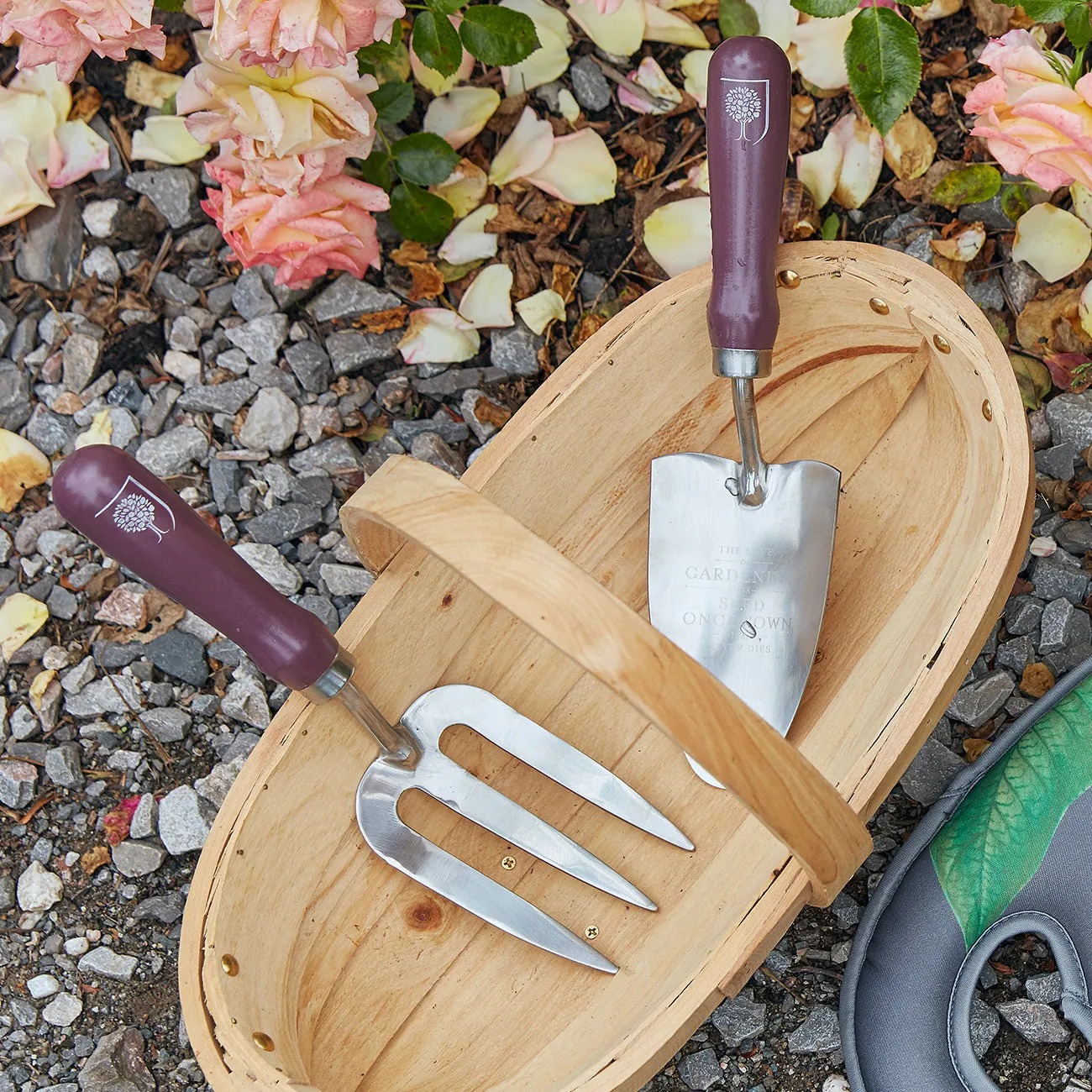 Burgon & Ball RHS Passiflora Trowel and Fork Set