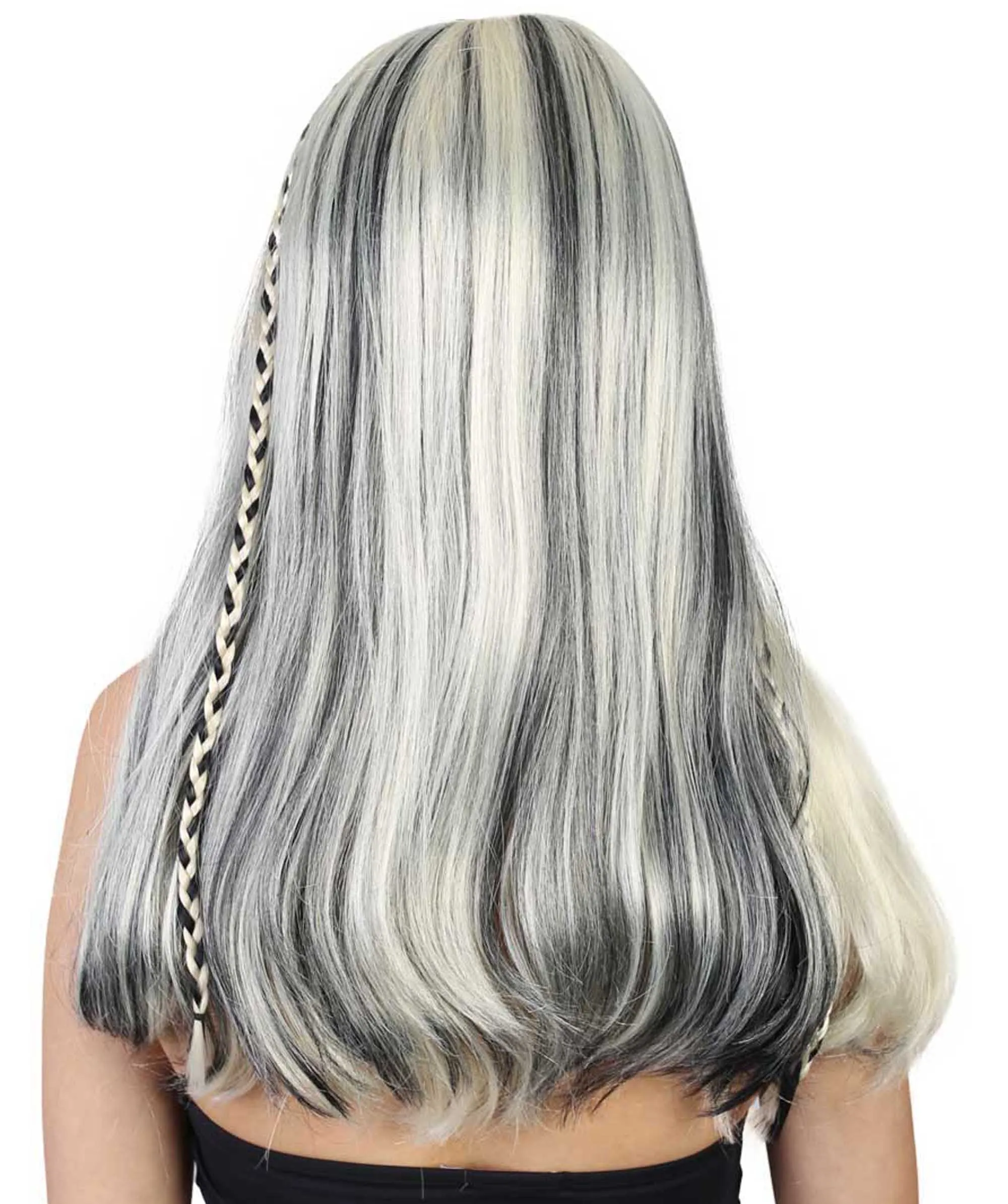 Celebrity Wig Black Braid & Highlights | Blonde Celebrity Wig | Premium Breathable Capless Cap