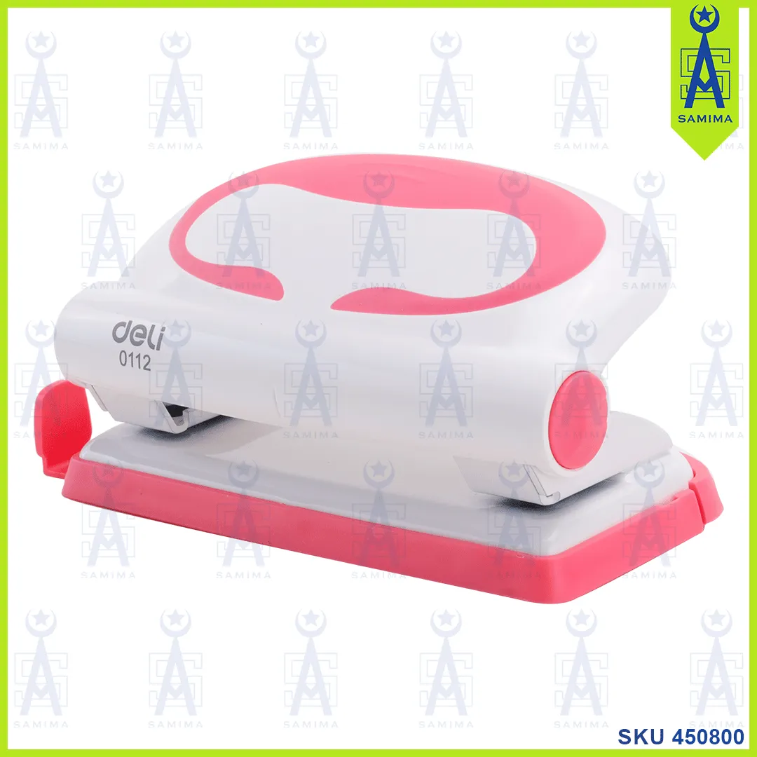 DELI E0112 VIVID 2-HOLE PAPER PUNCH 10 SHEETS 6MM