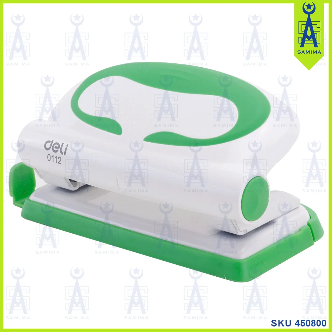 DELI E0112 VIVID 2-HOLE PAPER PUNCH 10 SHEETS 6MM