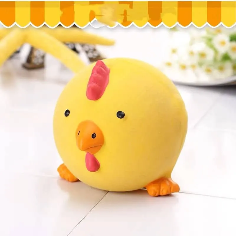 Dog Chew Toy Funny Chick Sound Training Ball