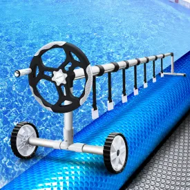 Durable Pool Cover & Adjustable Roller Set 8.5x4.2m - Aquabuddy