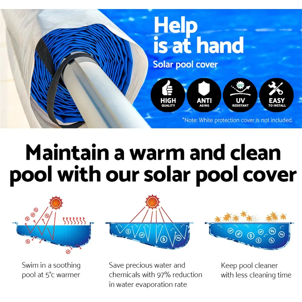 Durable Pool Cover & Adjustable Roller Set 8.5x4.2m - Aquabuddy