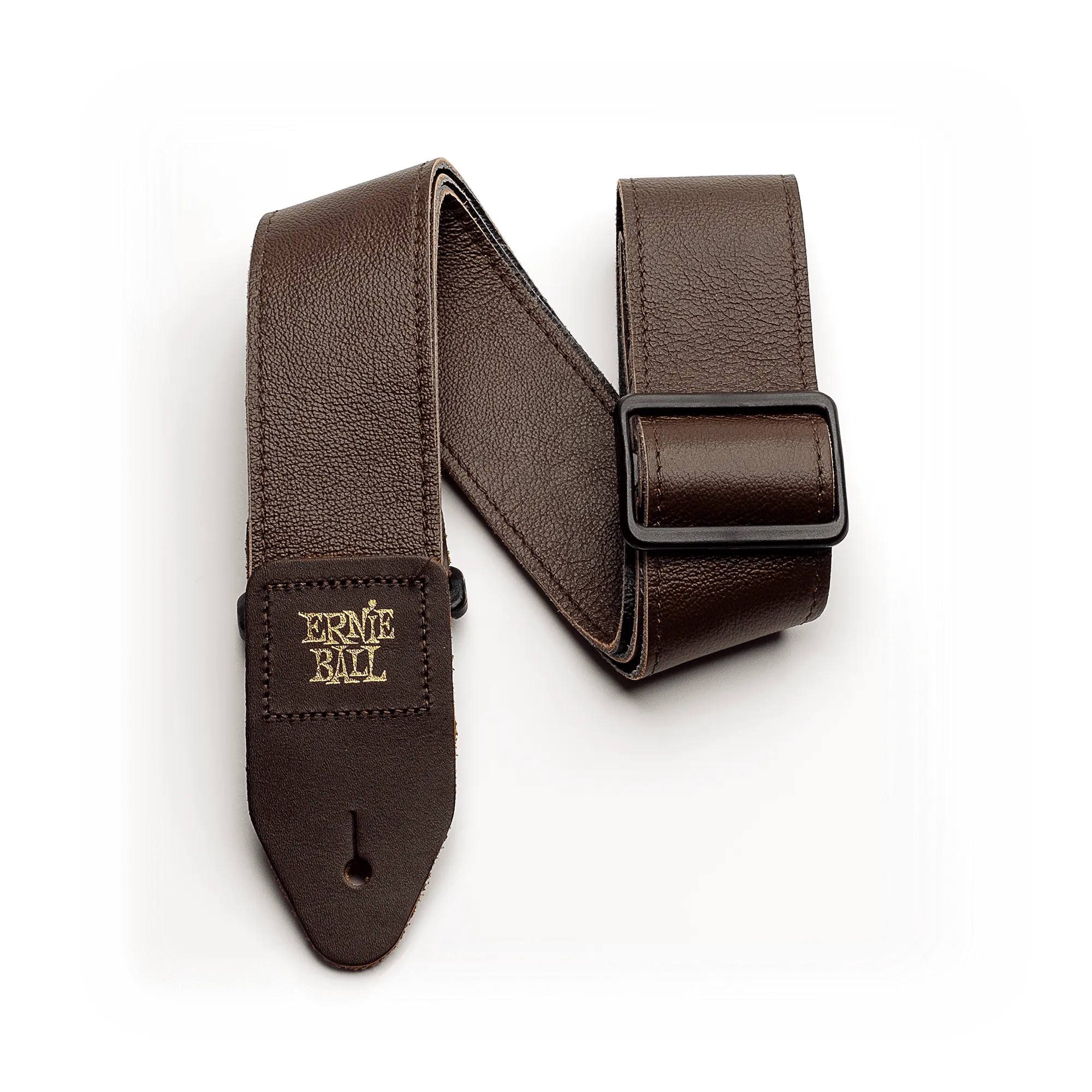 Ernie Ball 2 Tri-Glide Italian Leather Strap - Brown