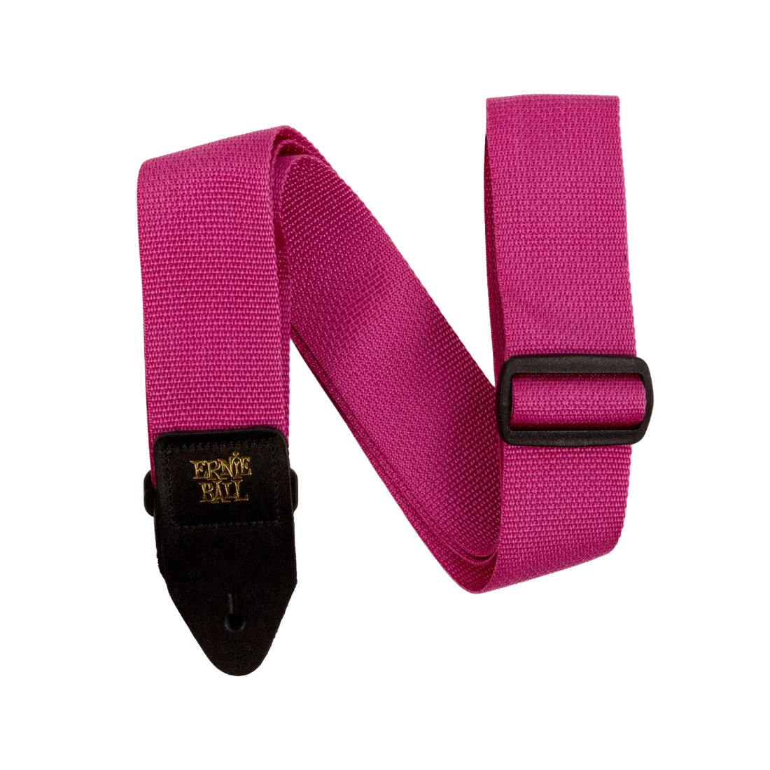 Ernie Ball 5355EB Polypro Guitar Strap (Raspberry and Black) - 2"