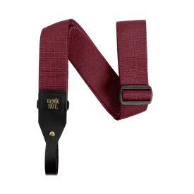 Ernie Ball 5367EB Acoustic Guitar Strap (Burgundy) - 2"