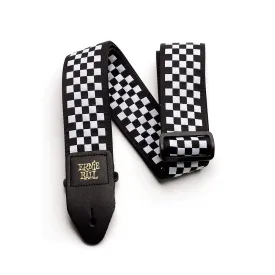 Ernie Ball Black and White Checkered Strap