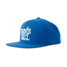 Ernie Ball Blue With White Stacked Logo Hat