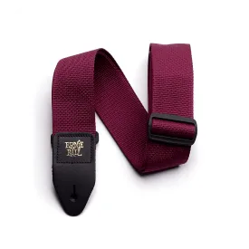 Ernie Ball Burgundy Polypro Guitar Strap