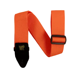 Ernie Ball Polypro Guitar Strap - Orange & Black