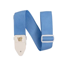 Ernie Ball Polypro Guitar Strap - Soft Blue & White