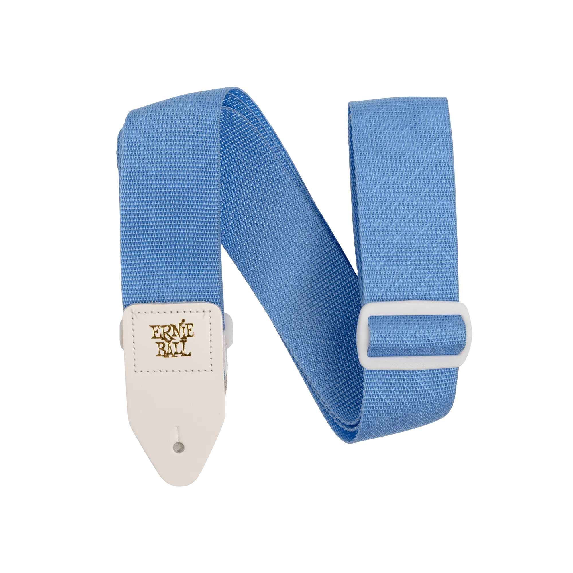 Ernie Ball Polypro Guitar Strap - Soft Blue & White