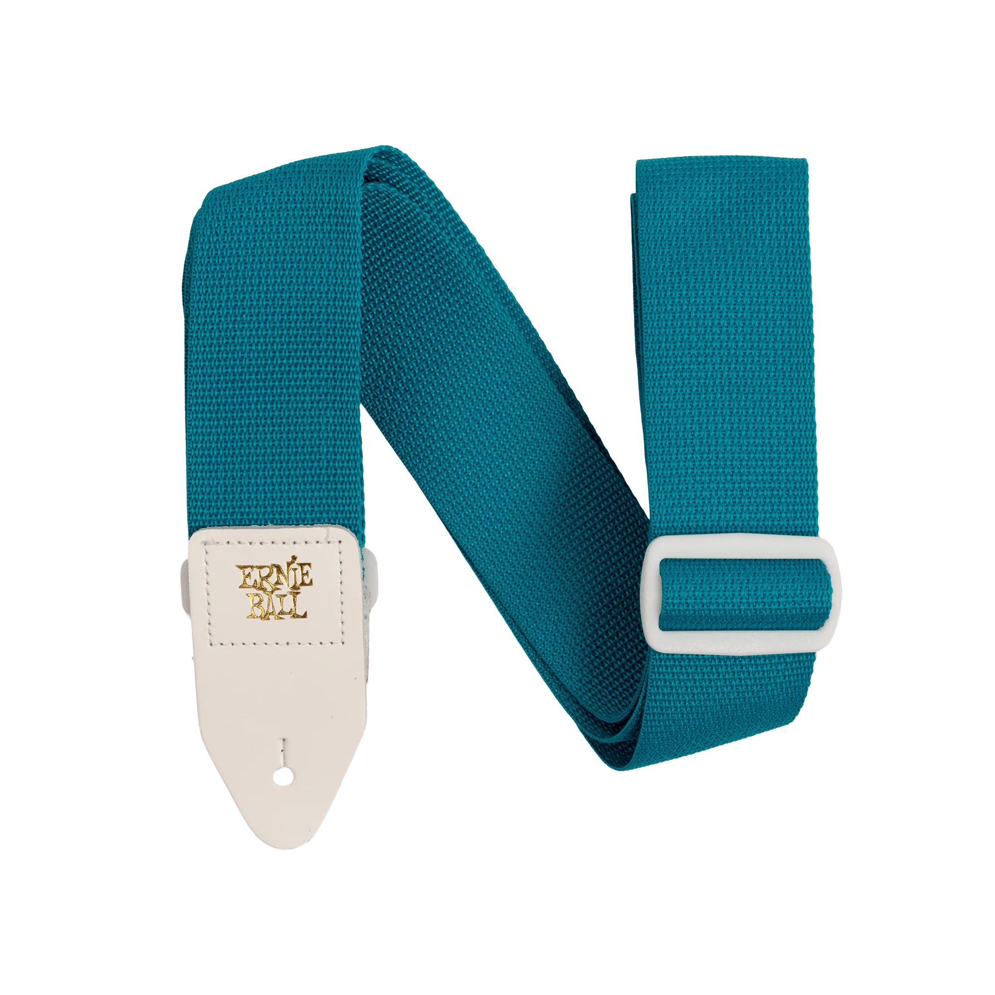 Ernie Ball Polypro Guitar Strap - Teal & White