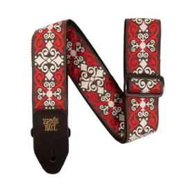 Ernie Ball Strap Jacquard Red Trellis