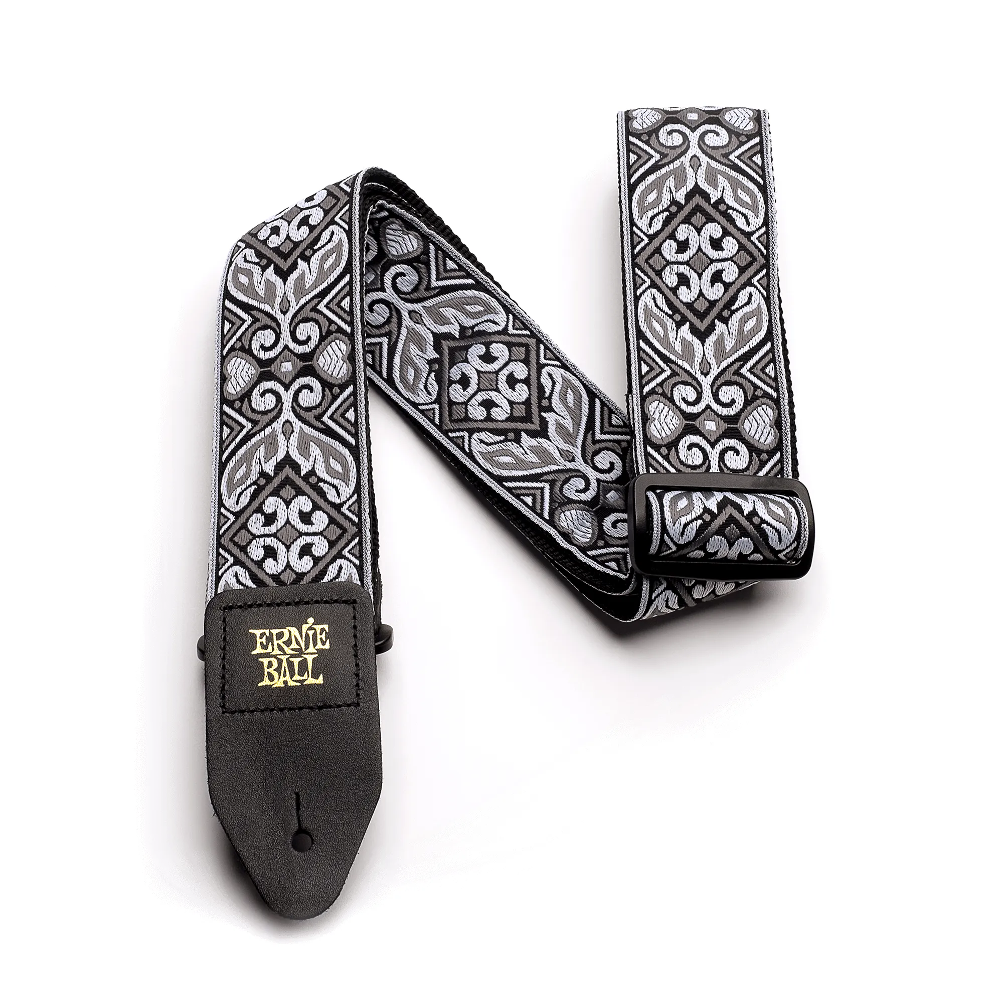 Ernie Ball Tribal Silver Jacquard Strap