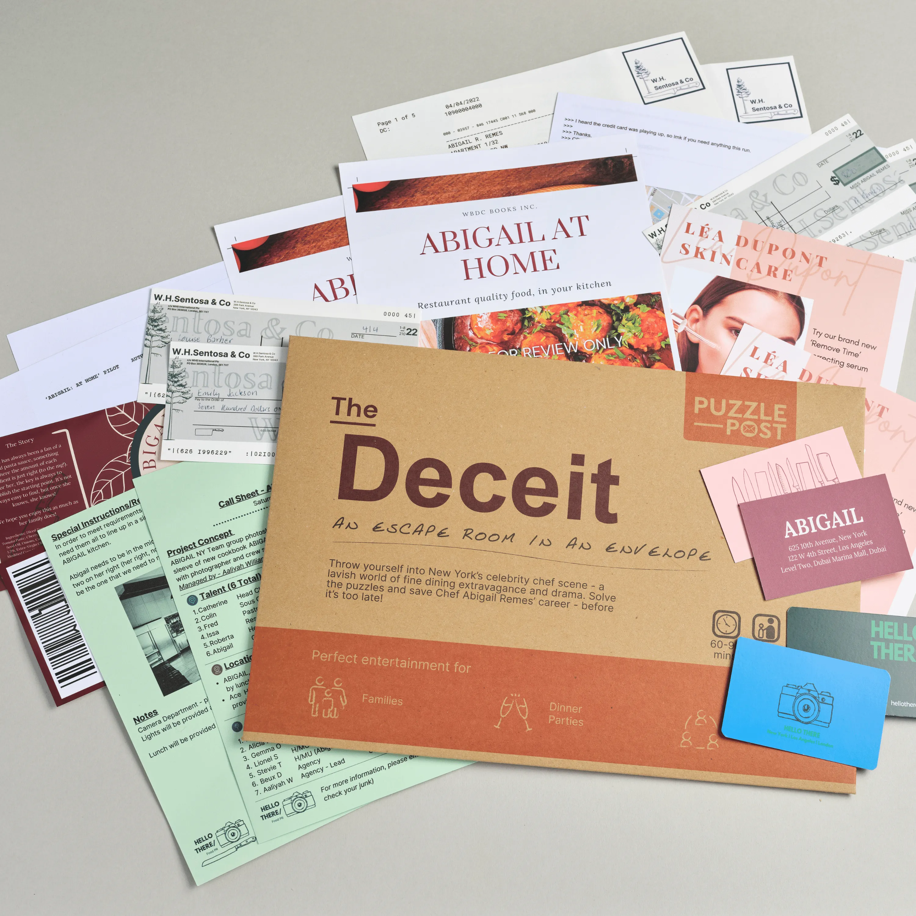 Escape Room in an Envelope: Dinner Party Game - The Deceit