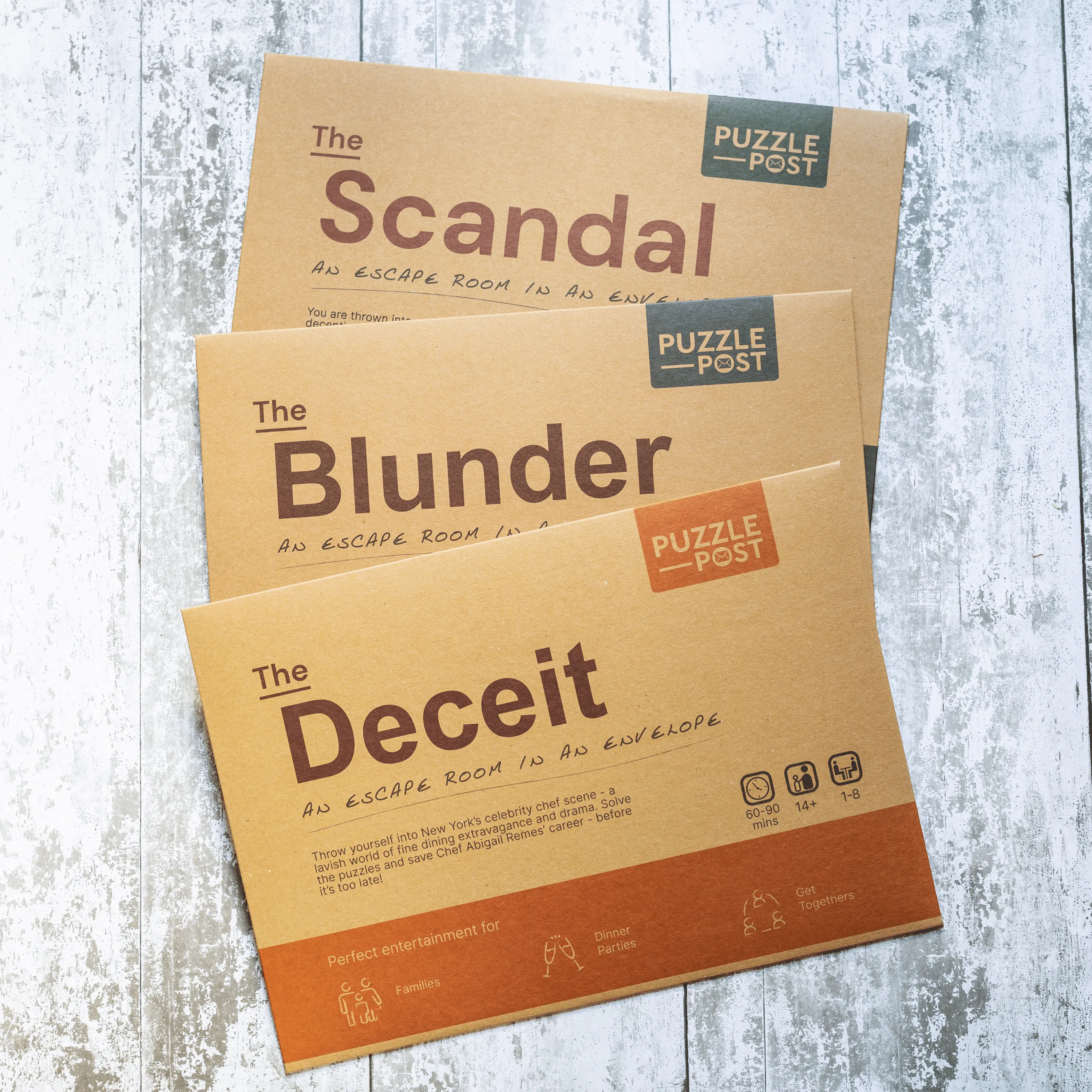 Escape Room in an Envelope: Dinner Party Game - The Deceit