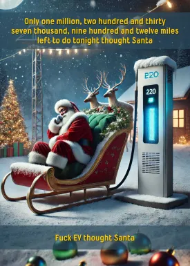 EV Funny Christmas Card