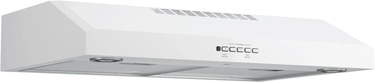 GE White 30" 4-Speed Under-the-Cabinet Range Hood - JVX5300DJWWC