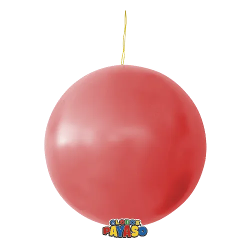 Globos Payaso Punch Ball Balloon Pastel Red 3ct