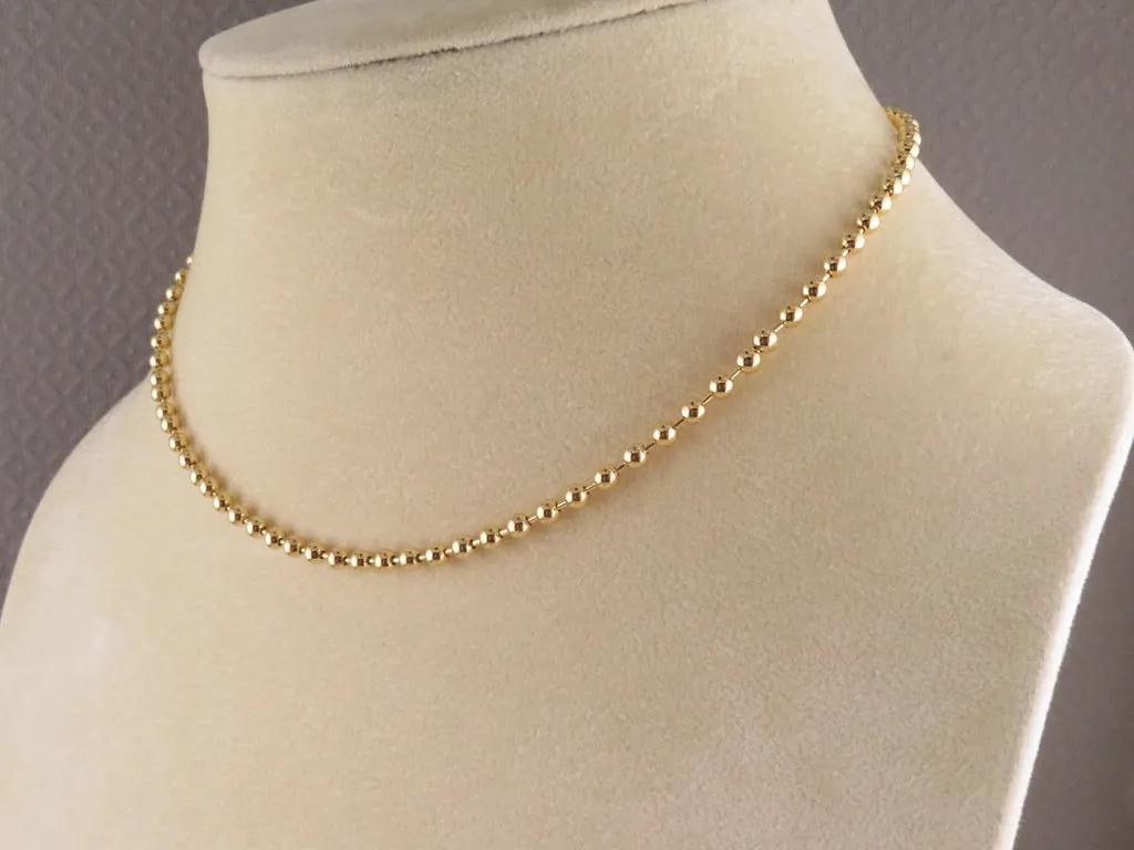 Gold Filled Ball Chain 3mm