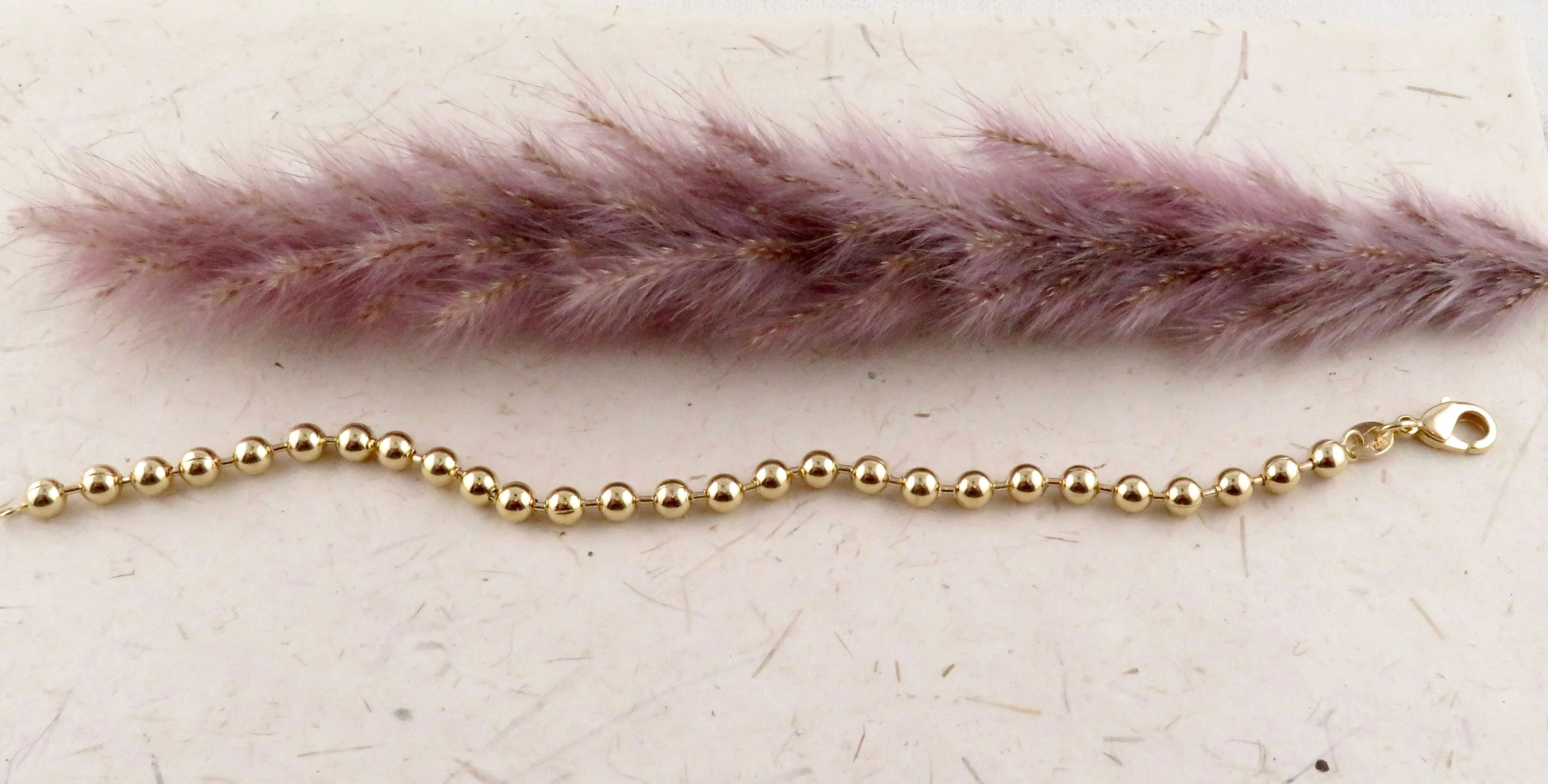 Gold Filled Ball Chain Bracelet