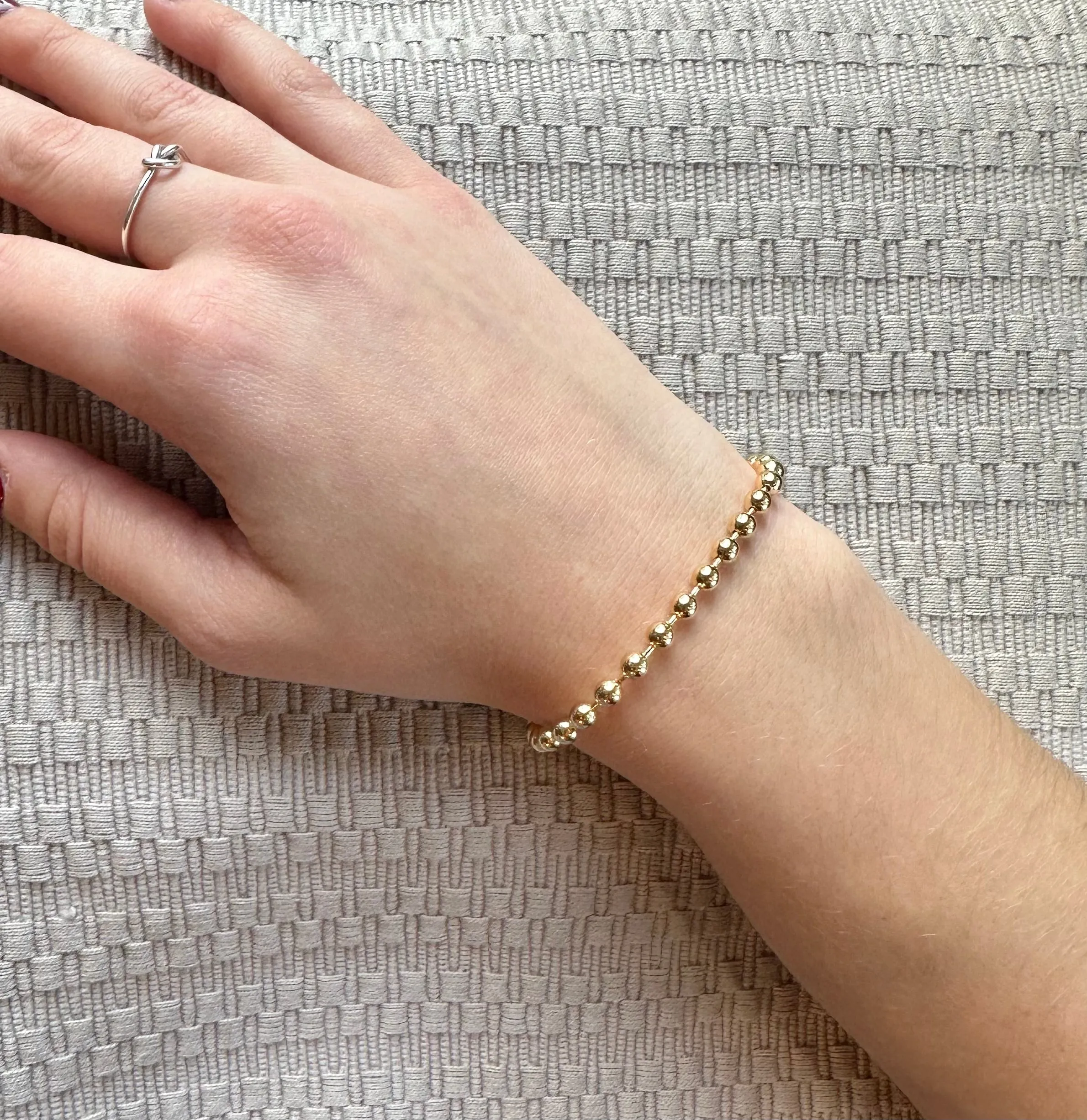 Gold Filled Ball Chain Bracelet