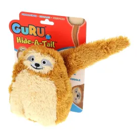 GURU Hide A Tail Sloth Plush Dog Enrichment Toy Medium