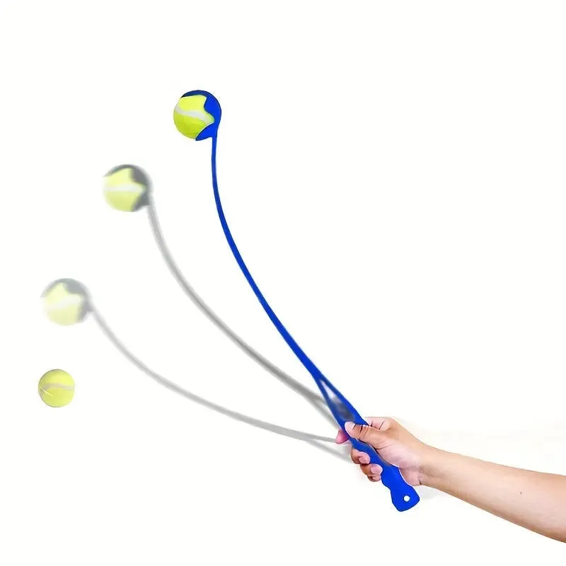 Interactive Dog Fetch Toy: 1pc Sport Launcher Ball Thrower For Pet Training & Fun!