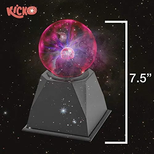 Kicko Nebula Plasma Ball - 1 Pack - Thunder Lightning - for Party Favor, Classroom Prize