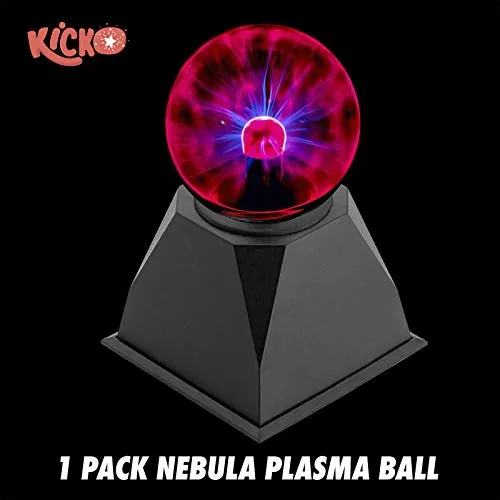 Kicko Nebula Plasma Ball - 1 Pack - Thunder Lightning - for Party Favor, Classroom Prize